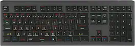 LogicKeyboard - macOS Standard Shortcuts ASTRA2 Backlit Keyboard for Mac - Graphite/Black