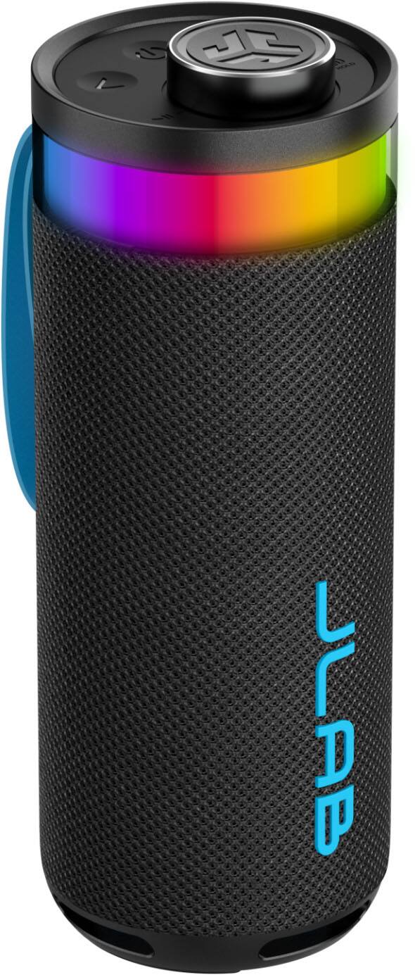 Angle. JLab - Go Party Speaker Bluetooth Speaker with RGB Lighting - Black.