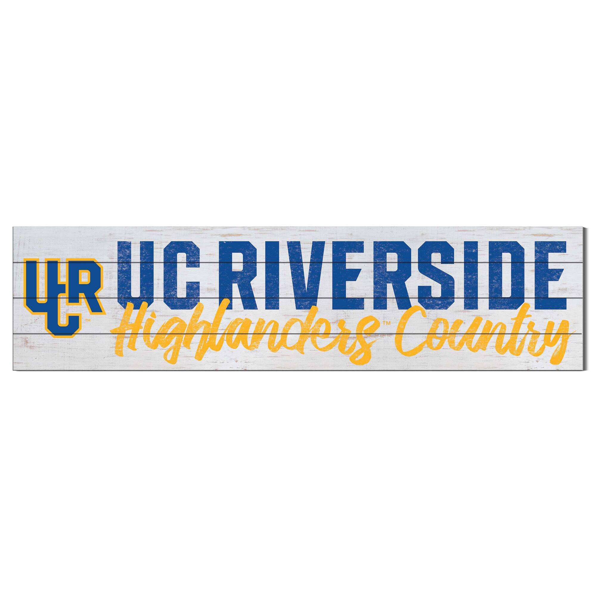 UC Riverside Highlanders 40'' x 10'' Logo Sign