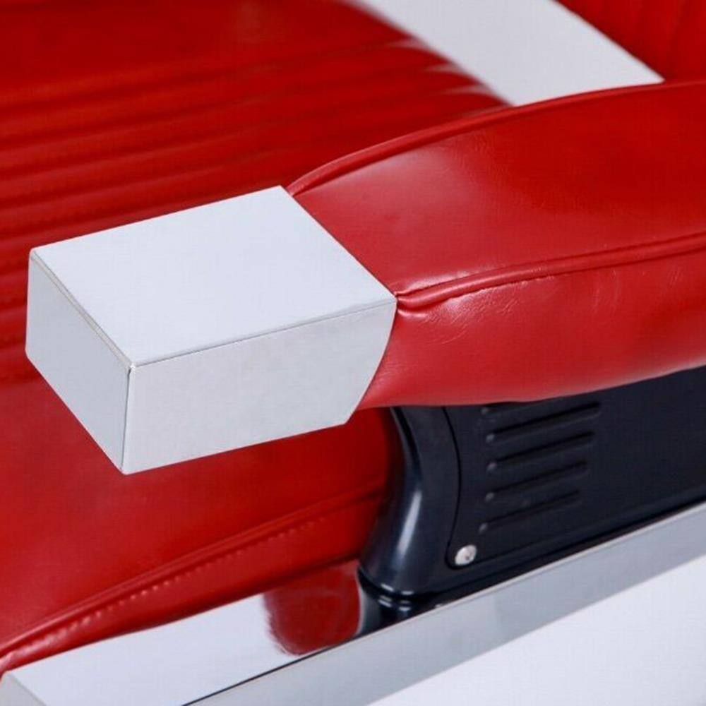 Alt View 1. Winado - Heavy Duty Vintage Barber Chair All Purpose Hydraulic Reclining Salon Beauty Chair with Footrest & Headrest, 360° Swivel - Red.