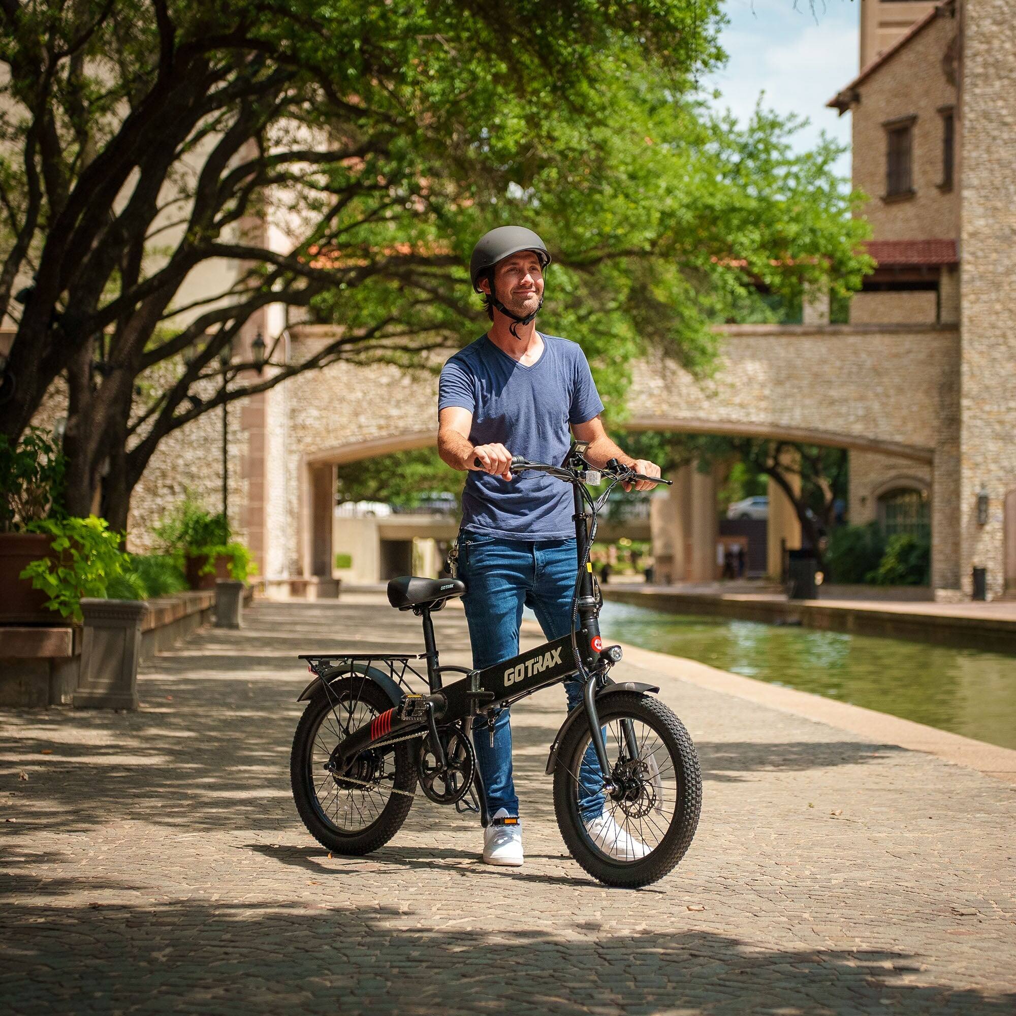 Alt View 6. GoTrax - Z4 LITE Folding eBike w/ 25mi Max Operating Range and 20mph Max Speed - Black.