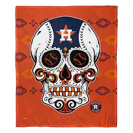 Northwest - Houston Astros 50" x 60" Candy Skull Silk Touch Throw Blanket - Multicolor