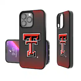 Keyscaper - NCAA - Texas Tech Red Raiders Linen Logo iPhone Bump Case - 14 - Black