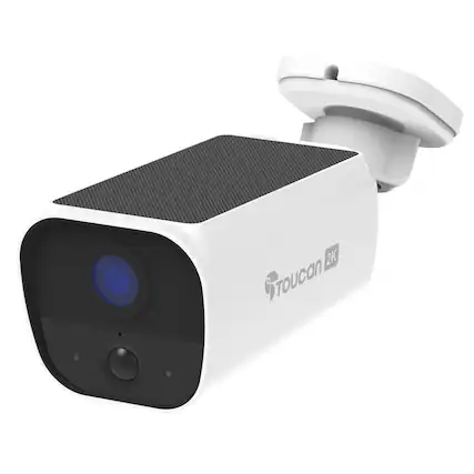 Front. Toucan - Toucan Solar Wireless Security Camera - White.