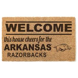 Jardine - Arkansas Razorbacks 18" x 30" Welcome Doormat - Brown