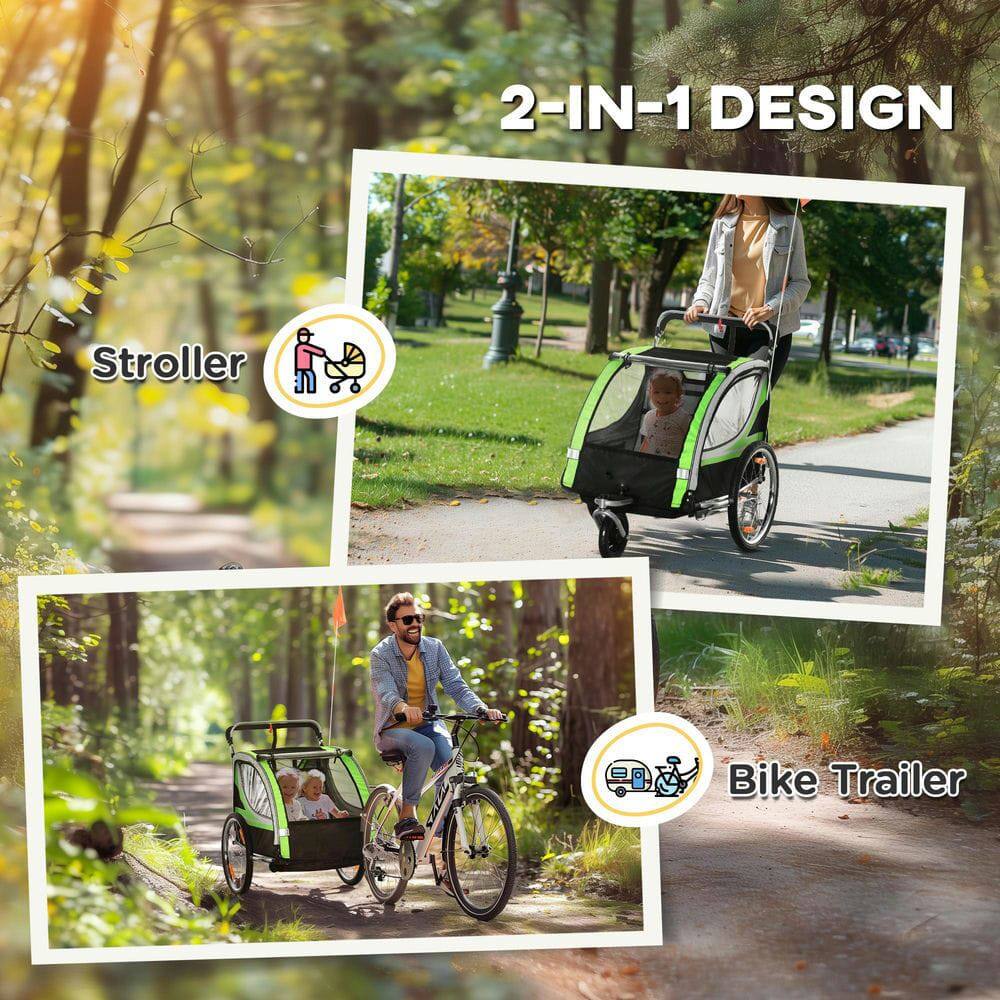 2-IN-1 DESIGN

Stroller

Bike Trailer