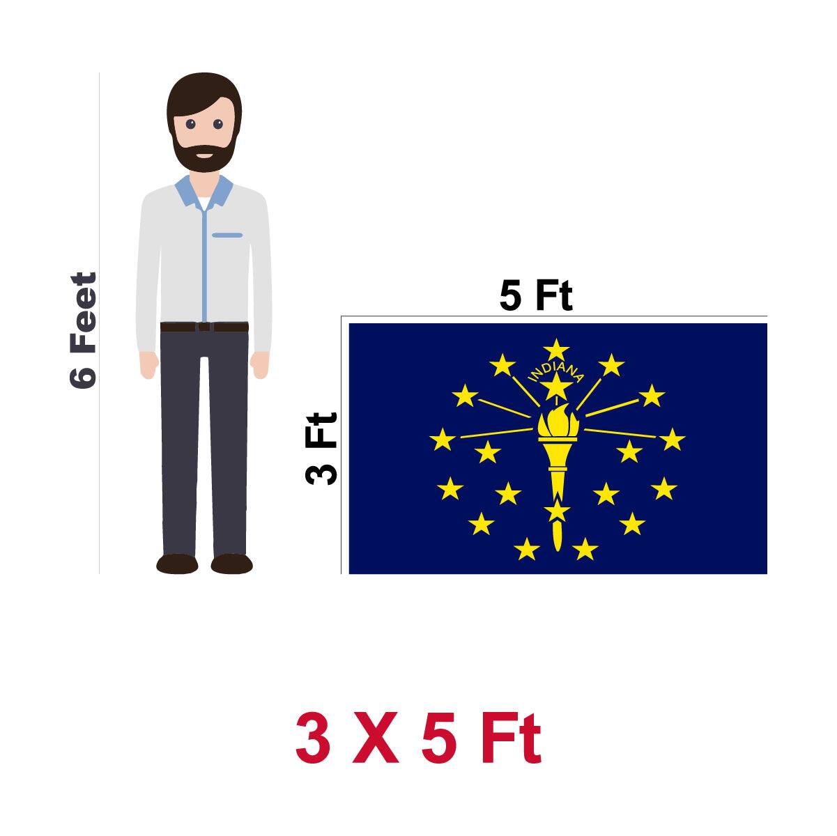 Feet 6 Ft 3 5 Ft INDIANA 3 3X5Ft X 5 Ft

6 Feet  
3 Ft  
5 Ft  
3 X 5 Ft