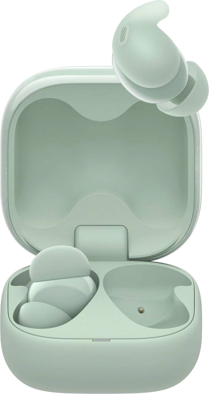 Alt View 11. Sony - LinkBuds Fit True Wireless Noise Canceling Earbuds - Sage Green.