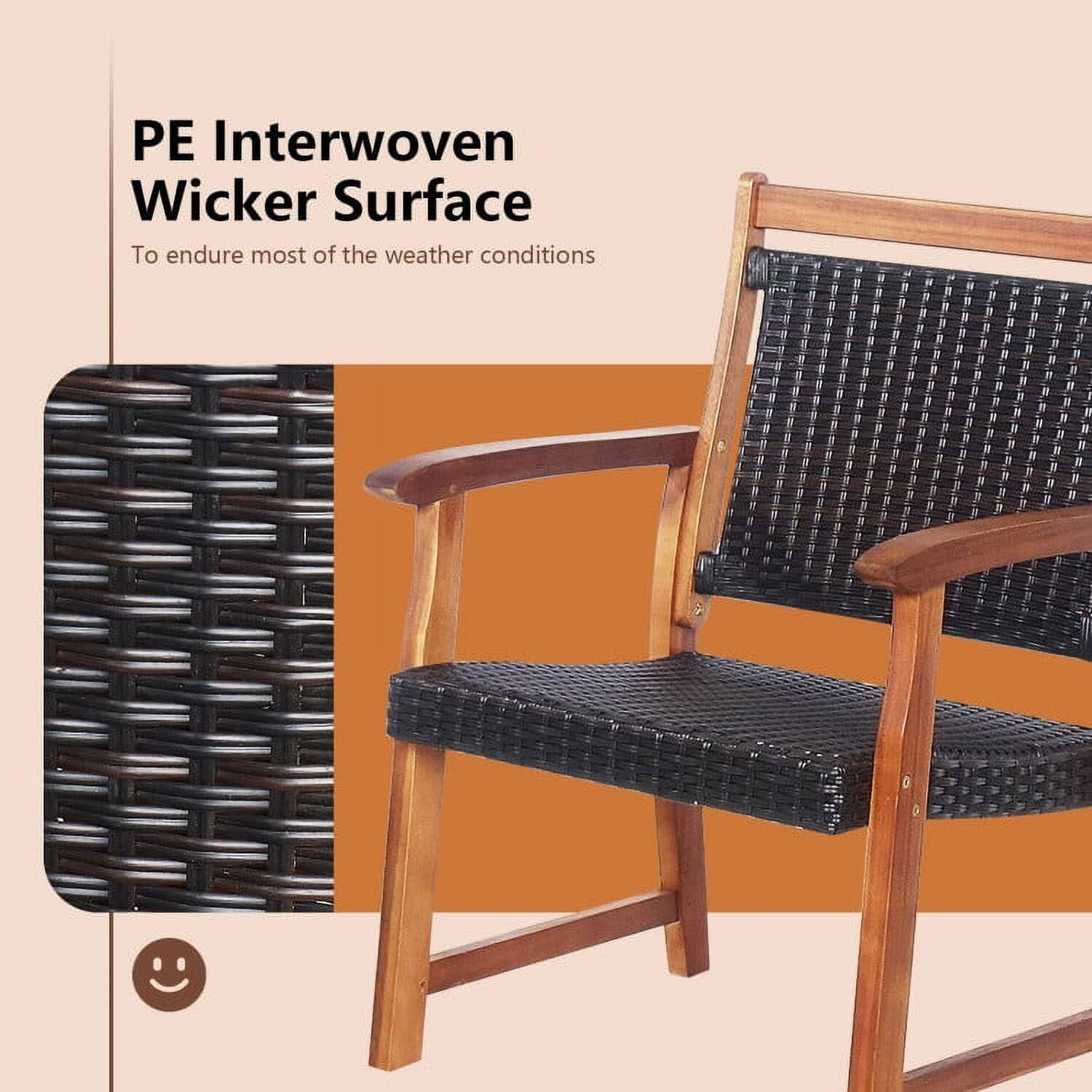 PE Interwoven Wicker Surface  
To endure most of the weather conditions