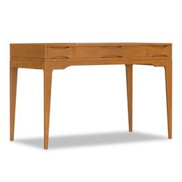 Simpli Home - Harper 48 inch Wide Solid Hardwood Mid-Century Modern Small Desk - Light Golden Brown