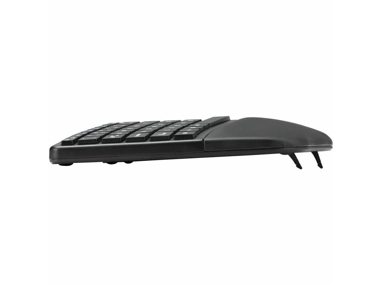 Alt View 1. Kensington - Kensington KB680 EQ Ergo Keyboard - Wireless Bluetooth/RF - USB A - Windows/Mac - Black - Black.