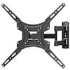 Front. Pipishell - Articulating Full Motion TV Wall Mount, Fits 24–55 Inch Flat & Curved LED/LCD TVs, Max VESA 400x400mm, 66 lbs Weight Cap - Black.