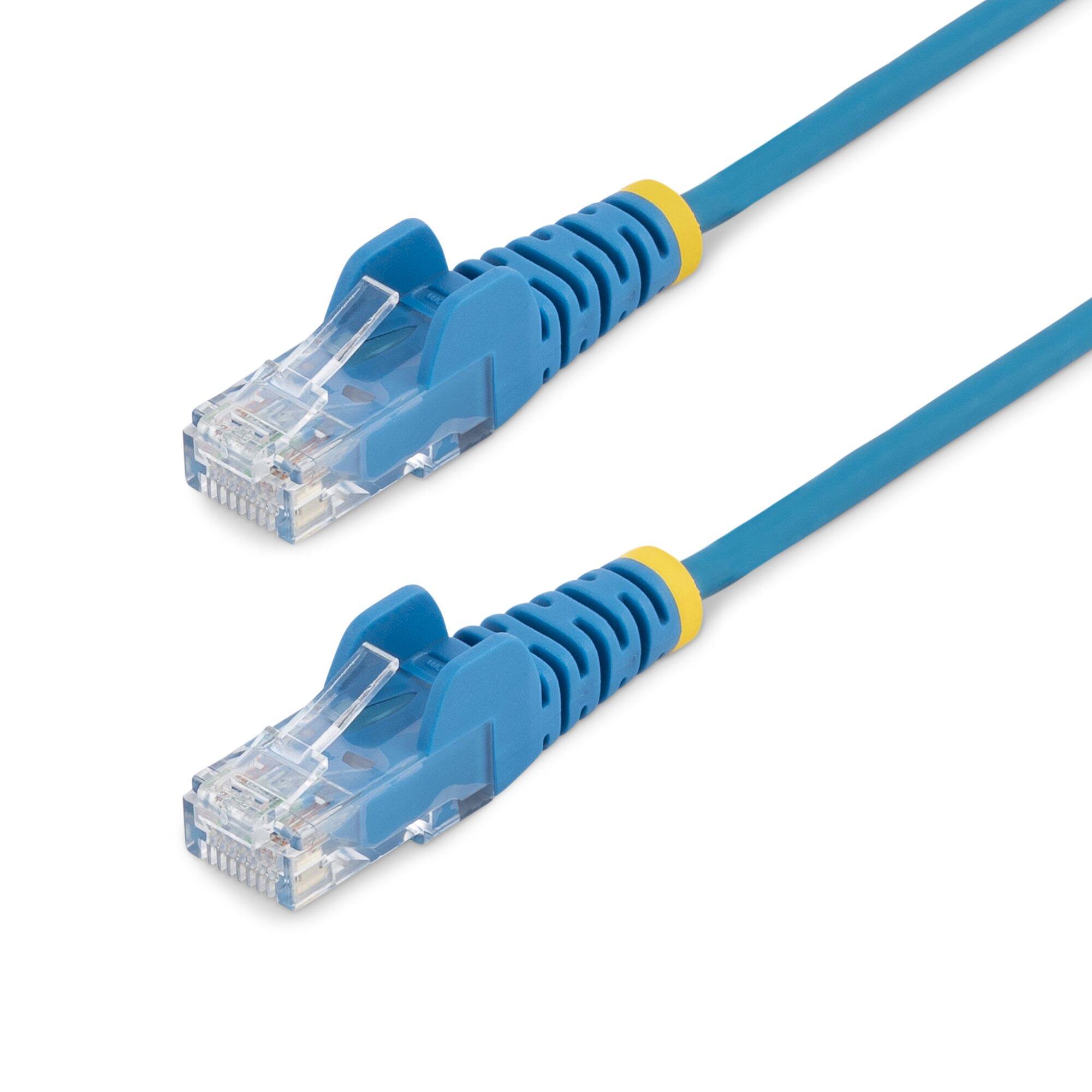 StarTech.com 6 in. CAT6 Ethernet Cable Slim Snagless RJ45 Connectors ...