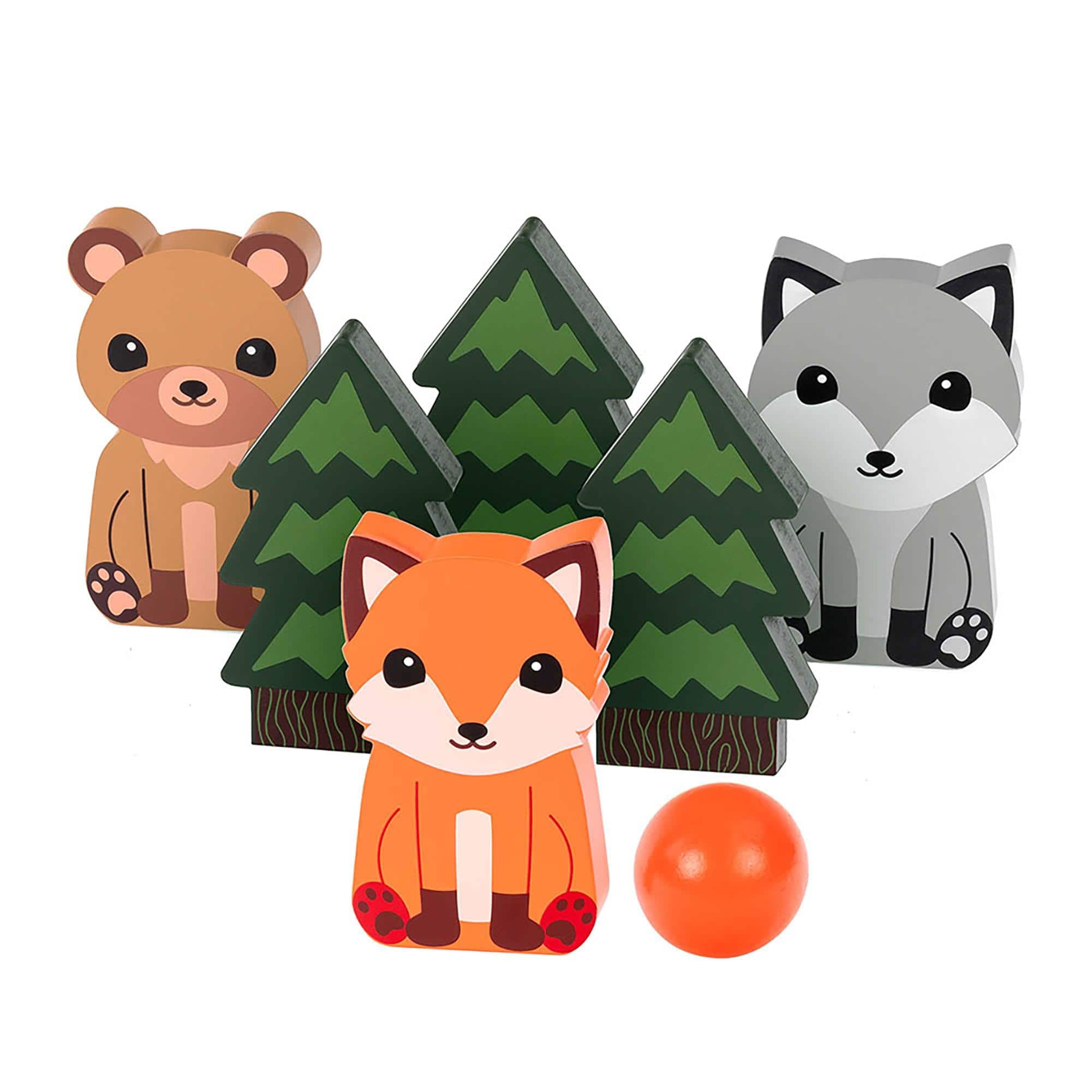 Professor Puzzle - Forest Skittles Game | 2+ Players - Green