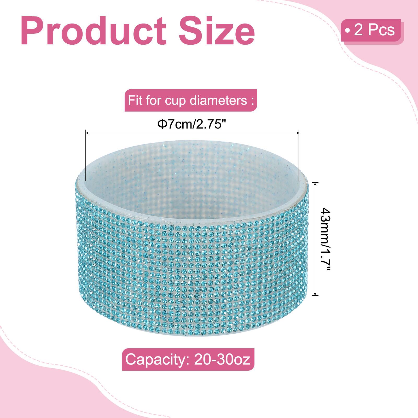 Product Size  
2 Pcs  
Fit for cup diameters:  
7cm/2.75"  
43mm/1.7"  
Capacity: 20-30oz