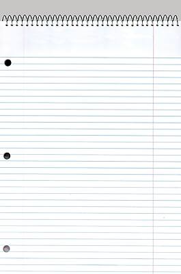 Front. National Brand - National Brand Xtreme Porta-Desk 1-Subject Notebook, 8.5" x 11.5", College Ruled, 80 Sheets, Colors are random (31186) - Assorted.