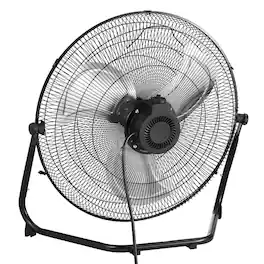 Loheer - Industrial Floor Fan 2 PCS 20 Inch High Velocity Heavy Duty Metal Garage Fan 4800 CFM Adjustable Tilt
