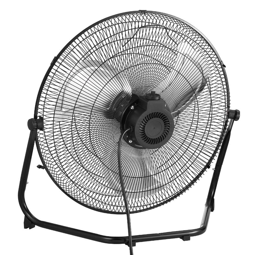 Front. Loheer - Loheer Industrial Floor Fan 2 PCS 20 Inch High Velocity Heavy Duty Metal Garage Fan 4800 CFM Adjustable Tilt.