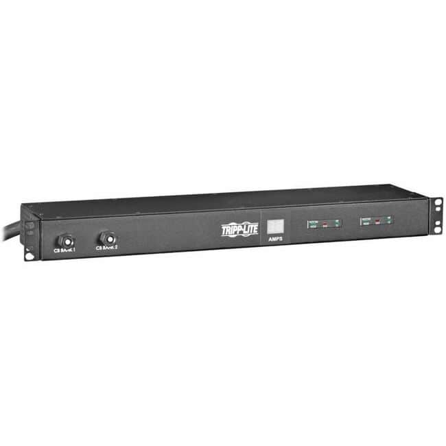 Eaton Tripp Lite Series 2.9kW Single-Phase Local Metered PDU with ISOBAR Surge Protection, 120V, 3840 Joules, 12 NEMA - Black