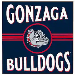 Jardine - Gonzaga Bulldogs 10'' x 10'' Retro Team Sign - Navy