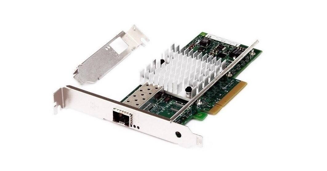 Front. HP - HP Intel X520-SR1 Single-Port Fiber Optic 10Gigabit SFP+(Free) PCI Express 2.0 x8 Ethernet Network Adapter 712826-001.