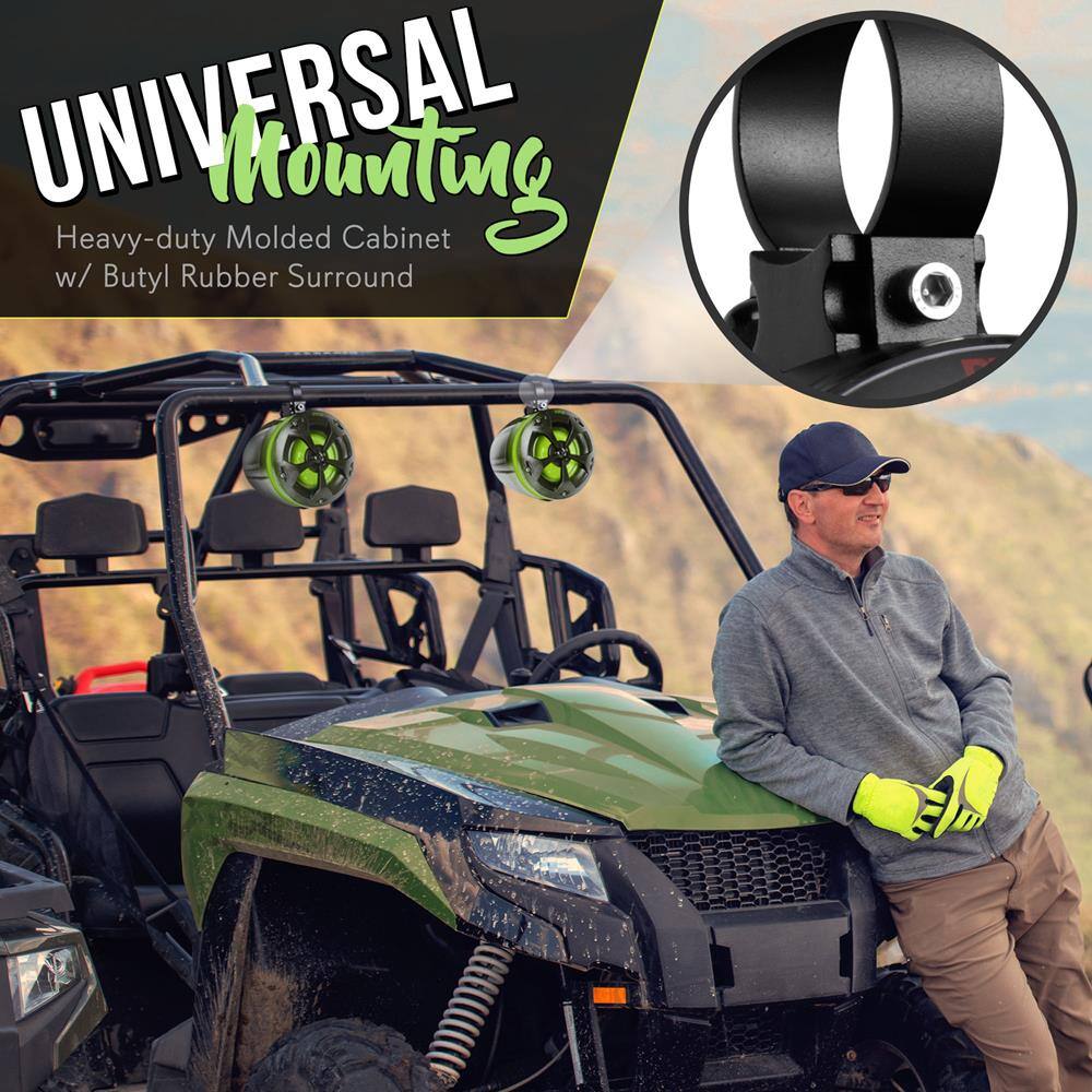 UNIVERSAL Mounting  
Heavy-duty Molded Cabinet w/ Butyl Rubber Surround