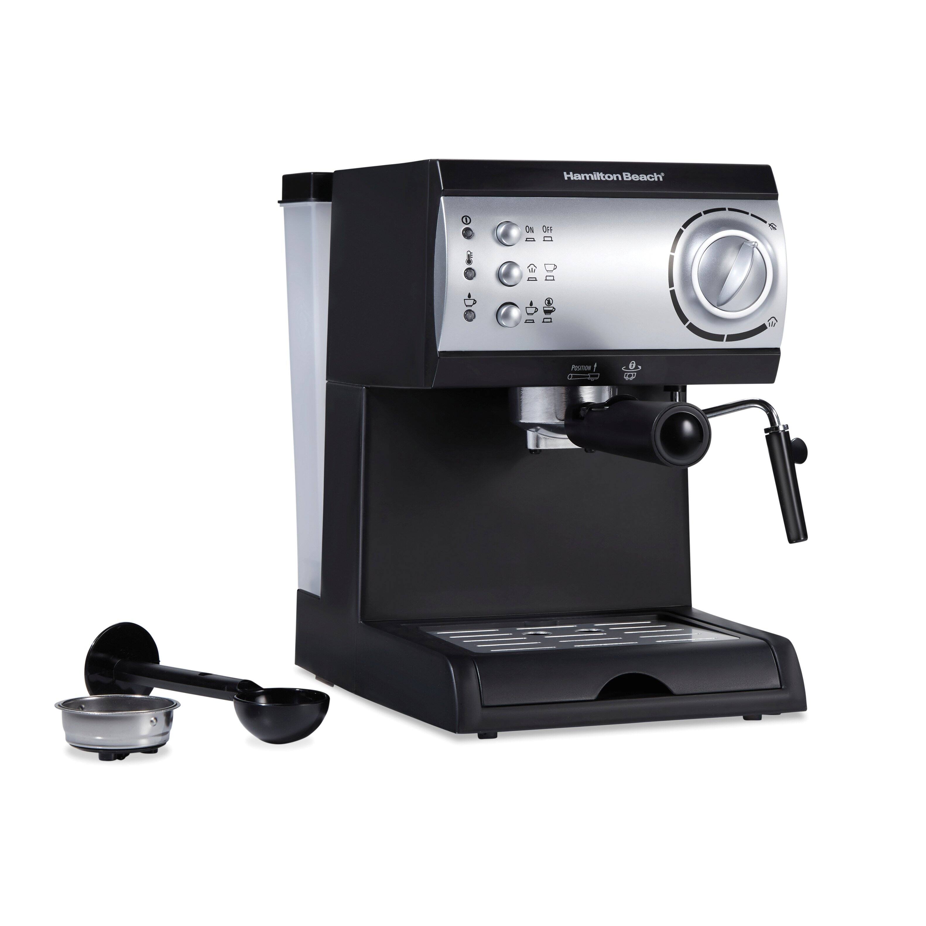 Alt View 11. Hamilton Beach - Espresso Maker with Milk Frother/Milk Steamer - BLACK.