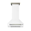 Forno Appliances - 30 inches - Externally Vented & Recirculating - Wall Range Hood - White