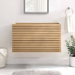 Render Wall-Mount Bathroom Cabinet Basin Not Included by Modway - Oak