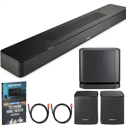 BOS
BEGGE
DECOGEAR BEGINNER'S GUIDE TELEVISION HOME THEATER ESSENTIALS 00 BOSE
BOSE