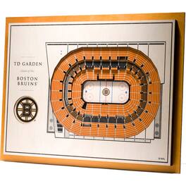 YouTheFan - 17'' x 13'' 5-Layer StadiumViews 3D Wall Art - Brown