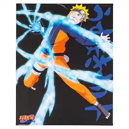 Just Funky - Naruto Shippuden Rasengan 20"x16" Light-Up Canvas Wall Art - Multi-Color