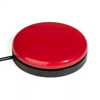 Front. AbleNet - Buddy Button IC - Red/Black.