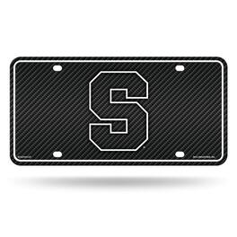 Rico Industries - Syracuse Orange 12x6 Carbon Fiber Design Metal License Plate Auto Tag - Multi