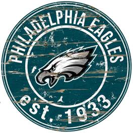 Fan Creations - Philadelphia Eagles 23.5" Distressed Round Sign - Multicolor