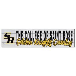 Jardine - Saint Rose Golden Knights 10" x 40" Logo Sign - White