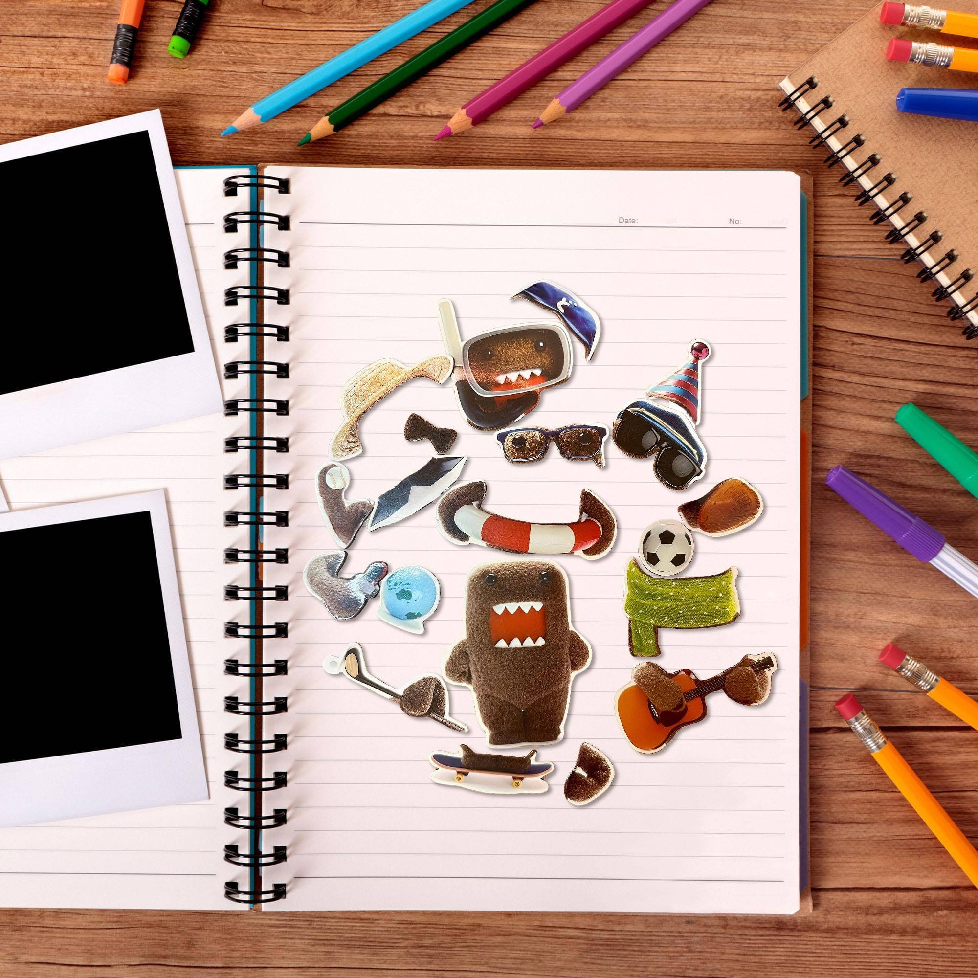 Alt View 10. Dark Horse Comics - Domo Dress Up Magnet Set - Multicolored.