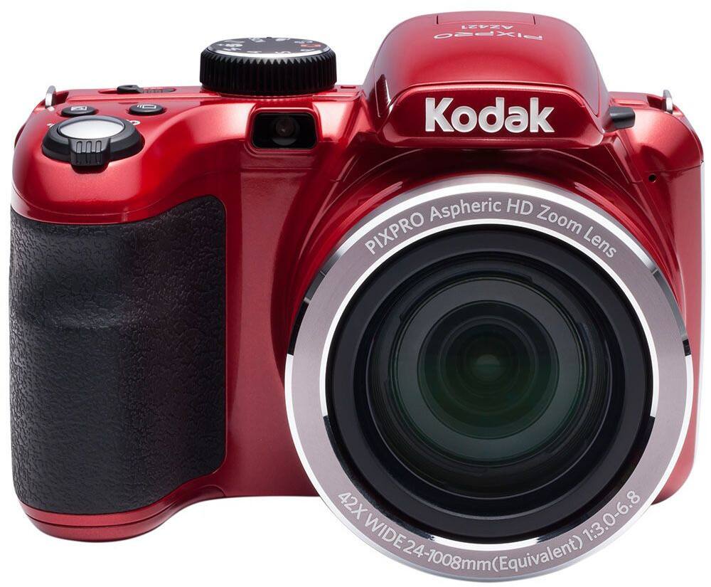 The text on the image reads: "Kodak Aspheric HD PIXPRO Zoom Lens 42X 1:3.0-6.8 (24-7008mm equivalent)."