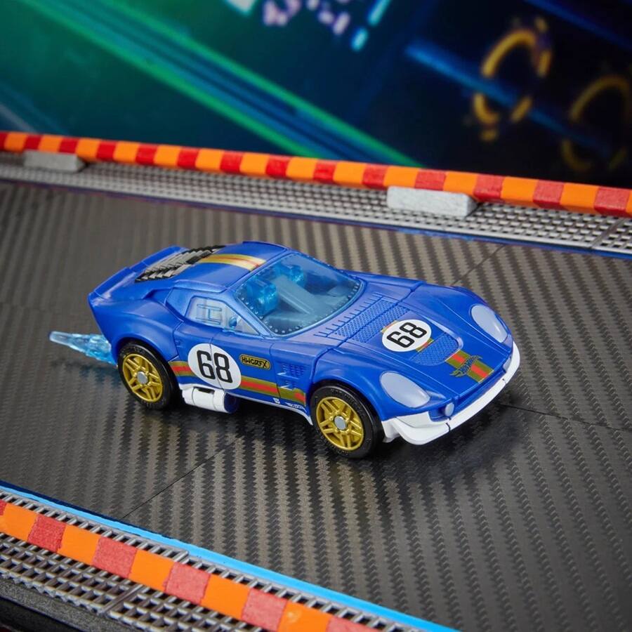 Alt View 7. Hasbro - Transformers x Hot Wheels - El Segundo Coupe Converting 5" Figure   - COLLECTIBLES - Multicolor.
