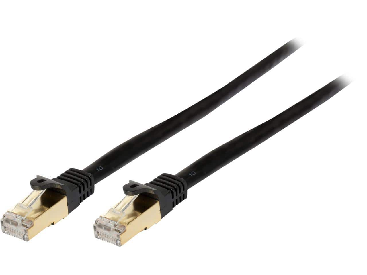 StarTech.com - C6ASPAT3BK 3 ft. Cat 6A Black Shielded Network Ethernet Cables
