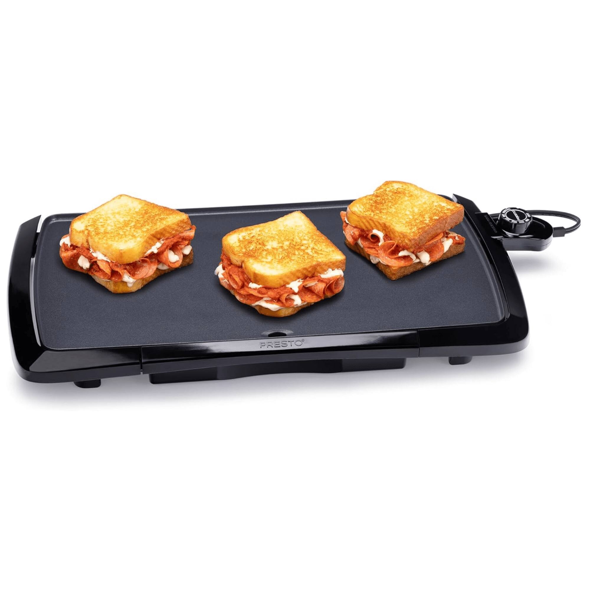 Alt View 9. Presto - Low Profile Cool-Touch Electric Griddle - Black.