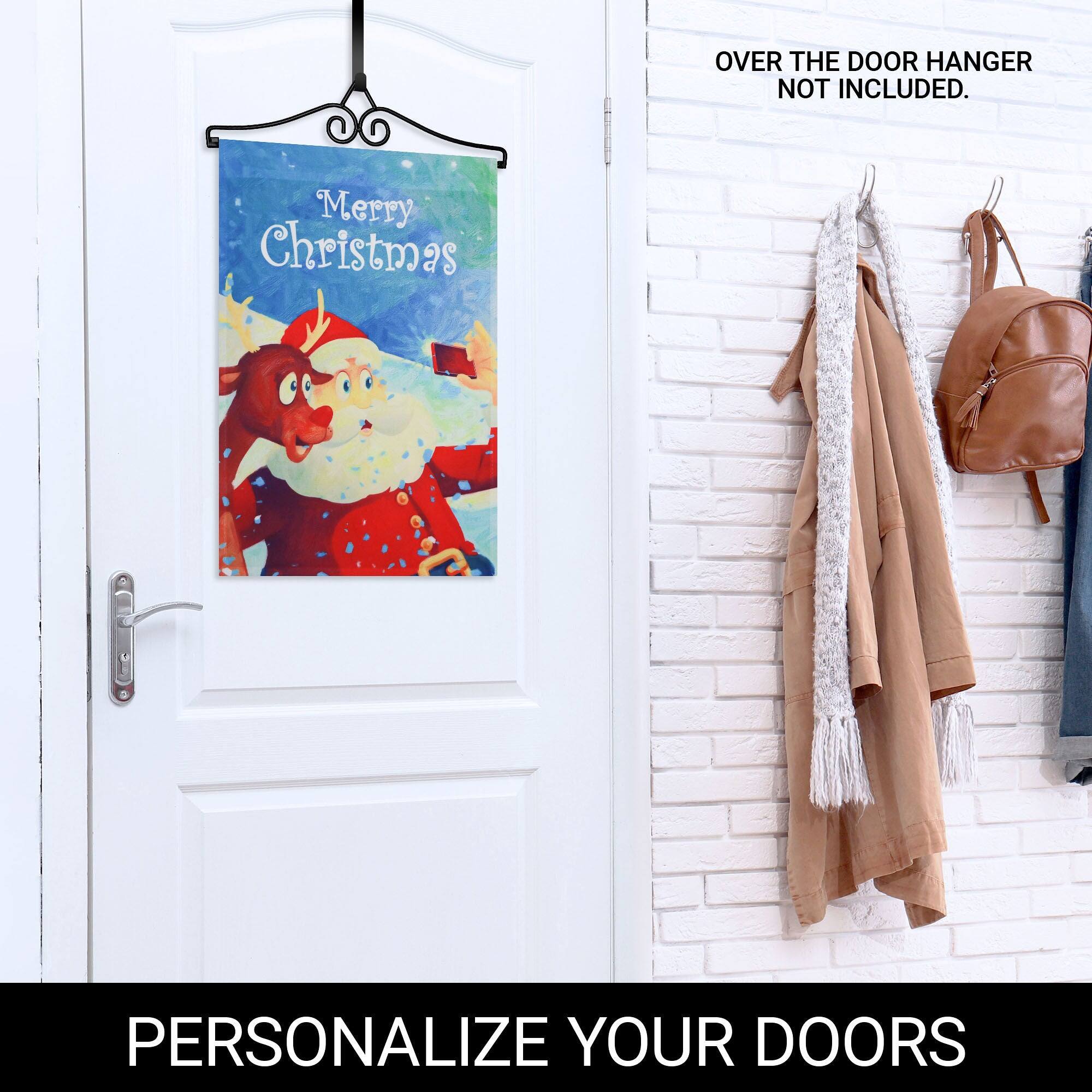 OVER THE DOOR HANGER NOT INCLUDED.  
Merry Christmas  
PERSONALIZE YOUR DOORS