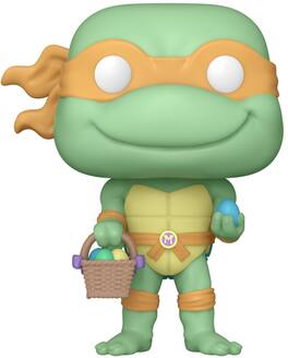 Funko - POP!: Teenage Mutant Ninja Turtles Easter - Michelangelo with Easter Basket (TMNT) - COLLECTIBLES - Multicolor
