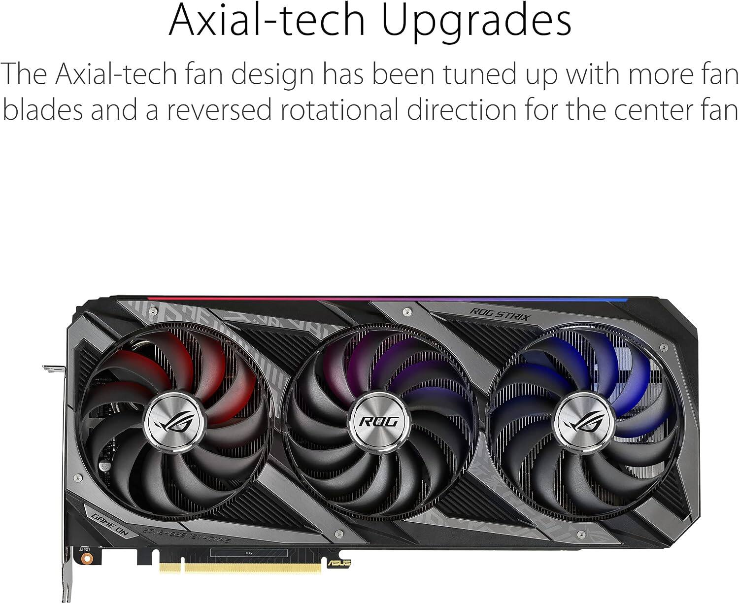 Axial-tech Upgrades

The Axial-tech fan design has been tuned up with more fan blades and a reversed rotational direction for the center fan