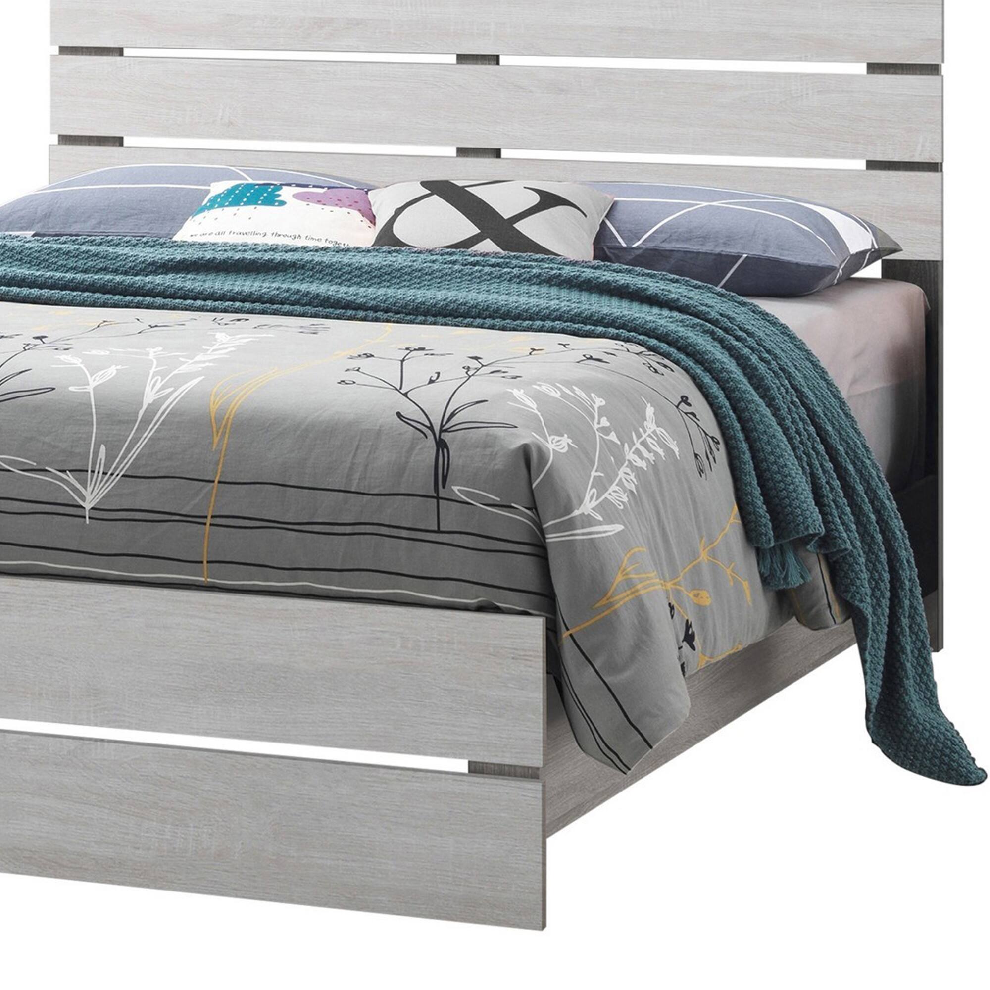 Alt View 2. Manhattan Lane - Queen Bed with Panel Headboard and Footboard - White.