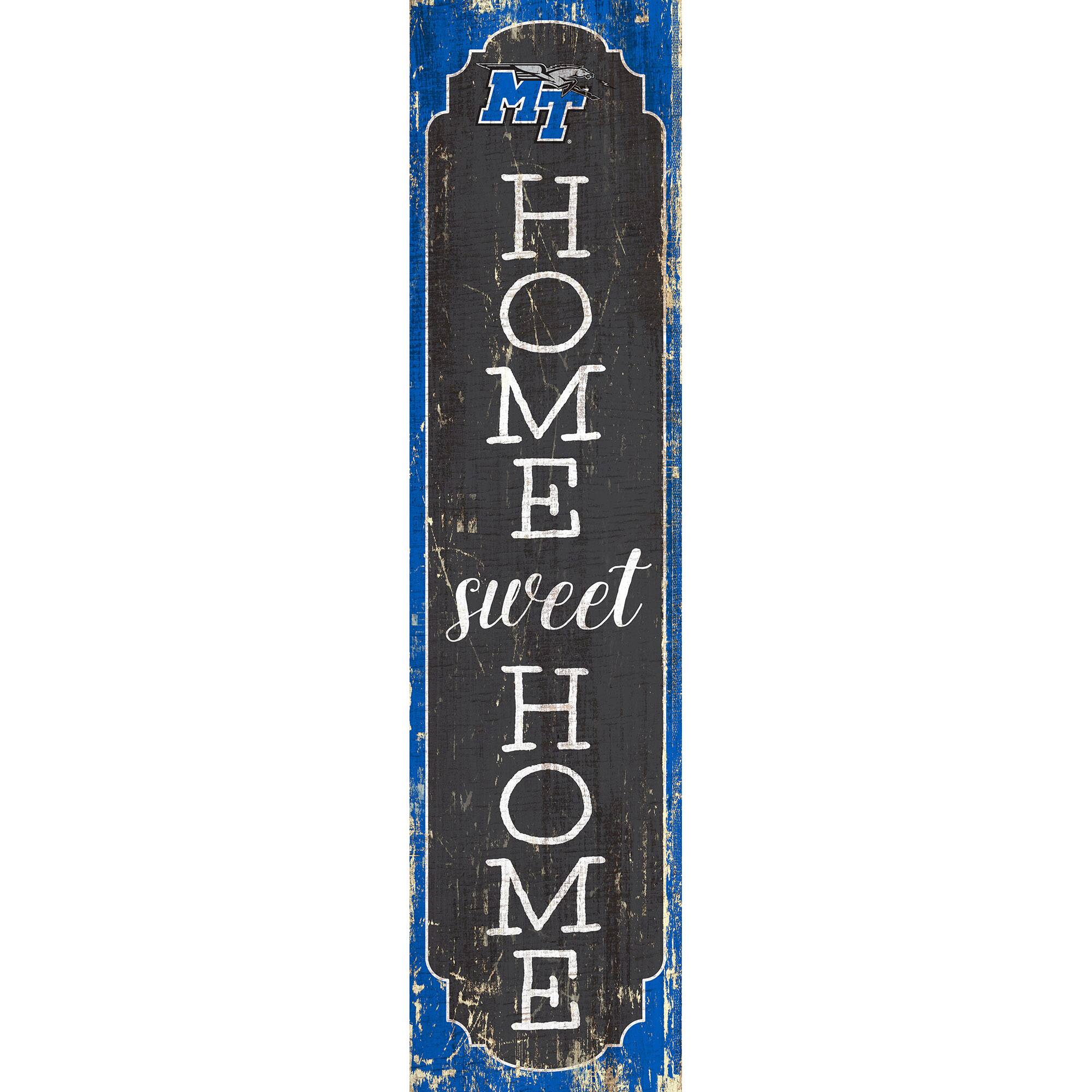 MTSU Blue Raiders 24" Home Sweet Home Leaner Sign
