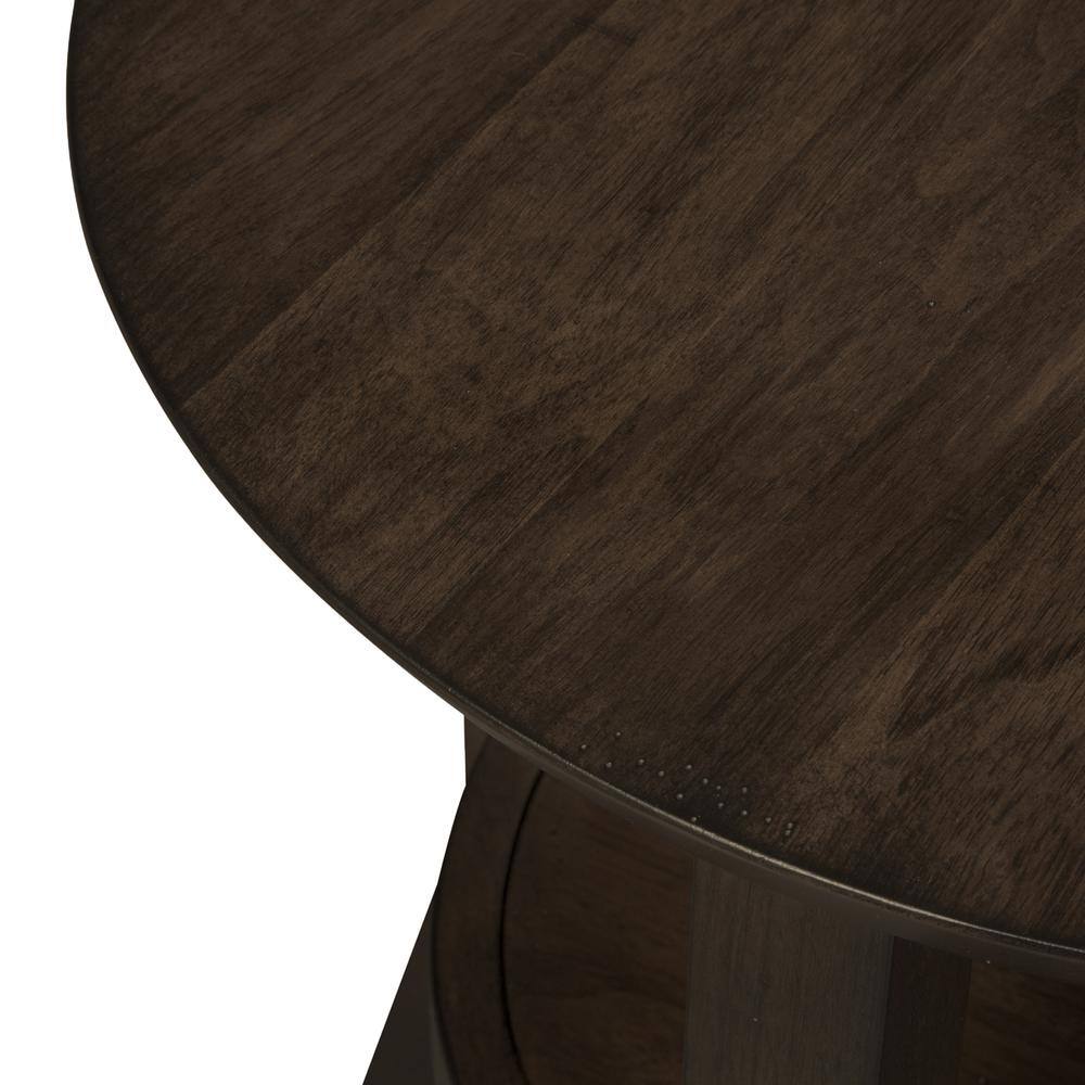 Alt View 1. Liberty Furniture Industries - Ventura Blvd Round End Table in Bronze Spice - Brown.