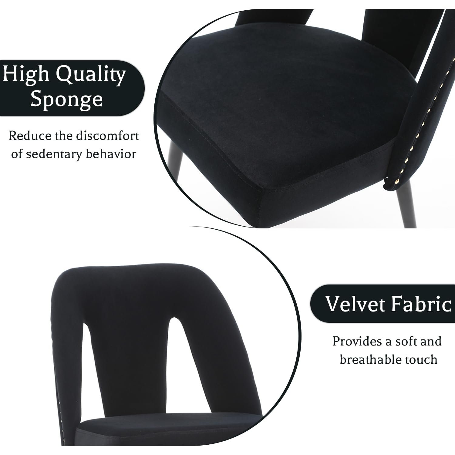 High Quality Sponge  
Reduce the discomfort of sedentary behavior  

Velvet Fabric  
Provides a soft and breathable touch