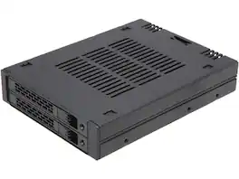 Icy Dock - MB742SP-B 2x 2.5" SAS/SATA HDD/SSD Mobile Rack for 3.5" Bay