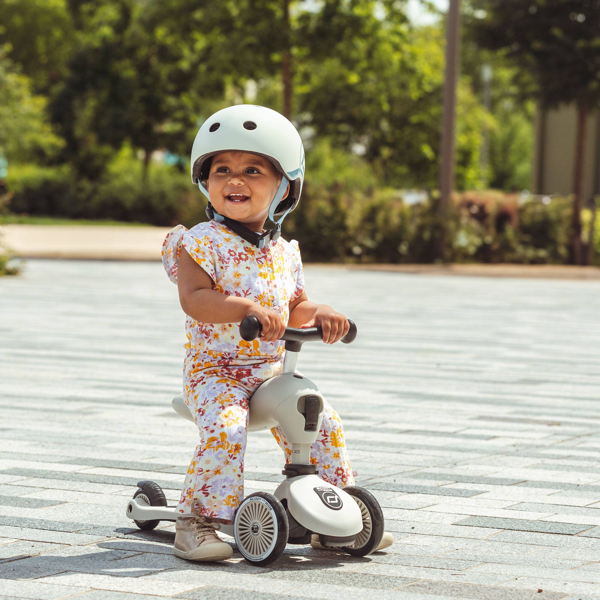 Alt View 3. Scoot & Ride - Scoot & Ride 2-in-1 Ride-On & Stand Kids Scooter, Ages 1-5, Highwaykick 1, Ash - Ash.